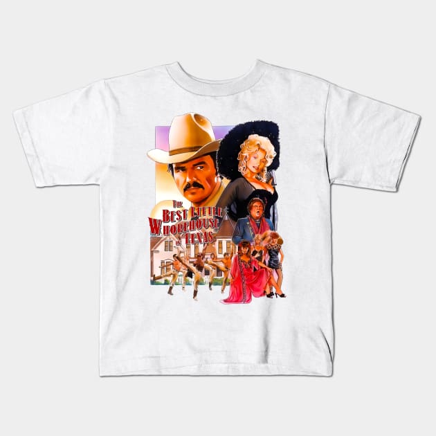 Burt reynolds dolly parton Kids T-Shirt by zicococ